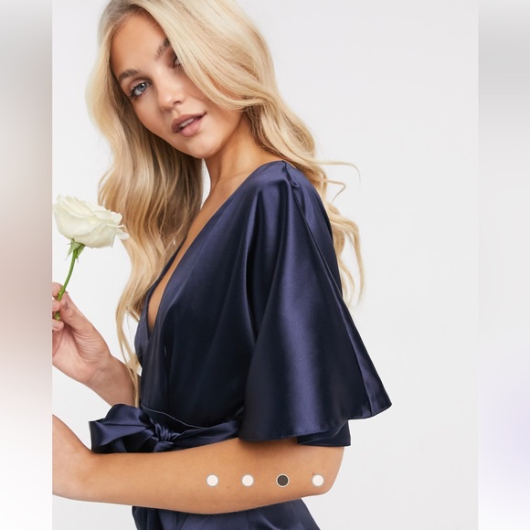 ASOS Midnight Blue Maxi Dress - Picture 3 of 7